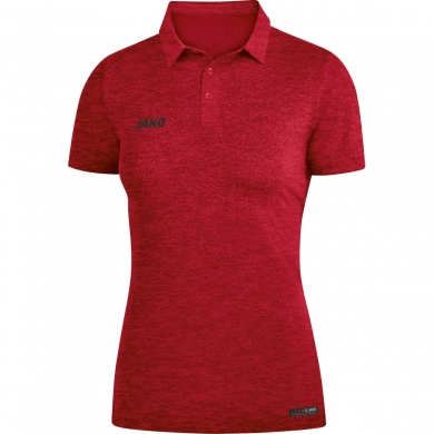 JAKO Sport/Leisure Polo Premium Basics (Polyester-Stretch-Jersey) red mottled Women